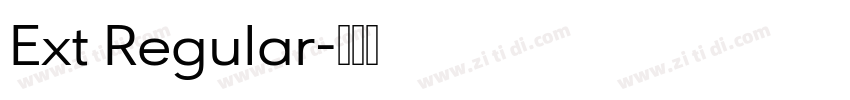 Ext Regular字体转换